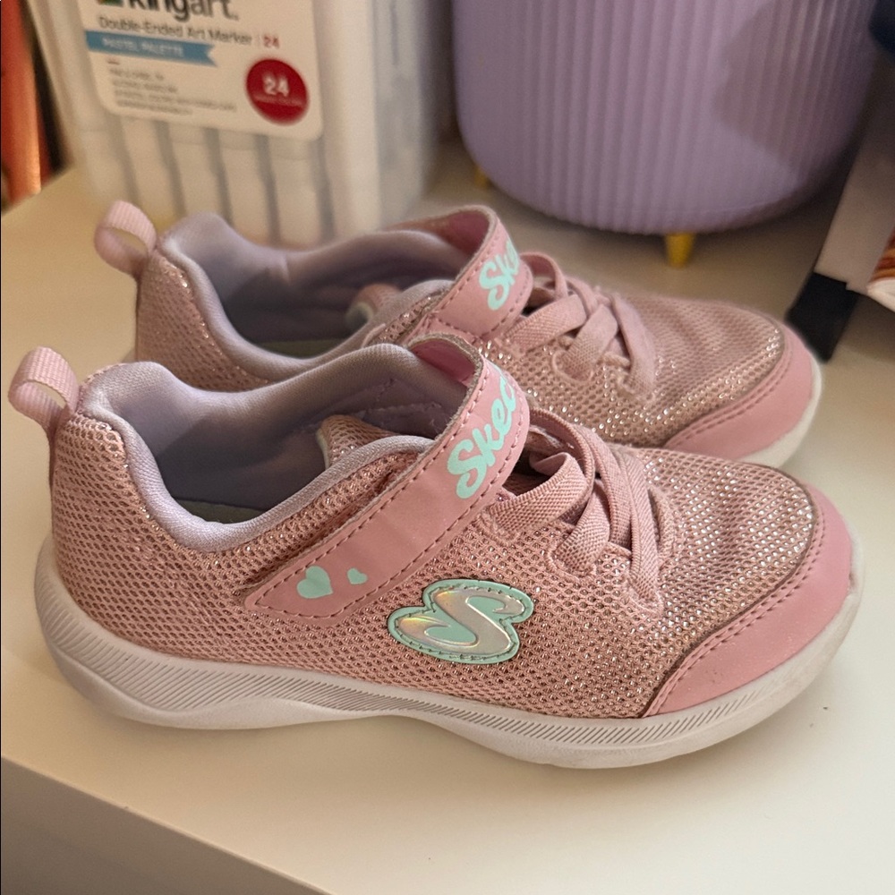 Skechers Kids' Sparkly Pink Sneakers